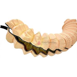 fuelle de cuero abierto con cremallera